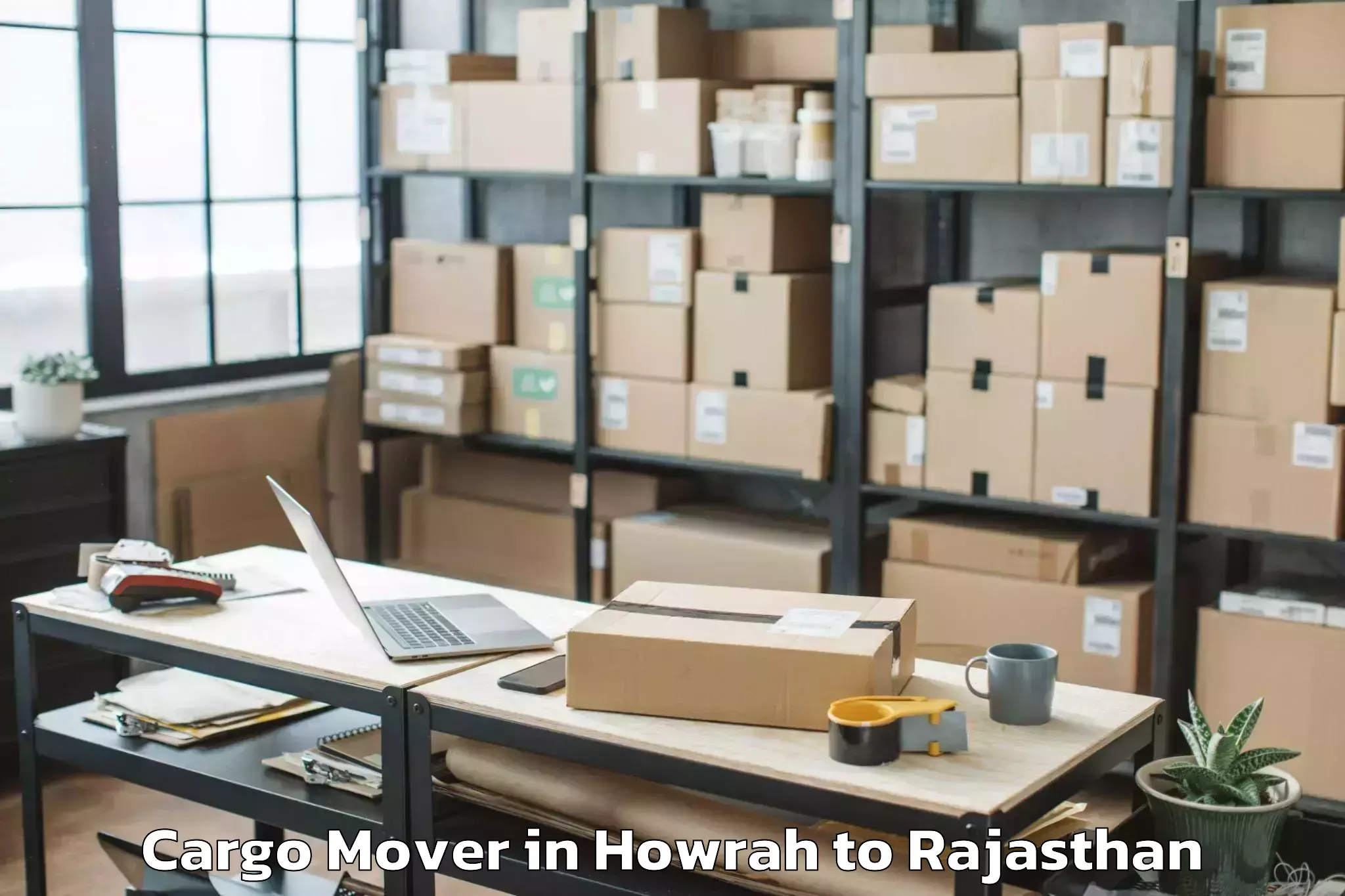 Book Howrah to Raffles University Neemrana Cargo Mover Online